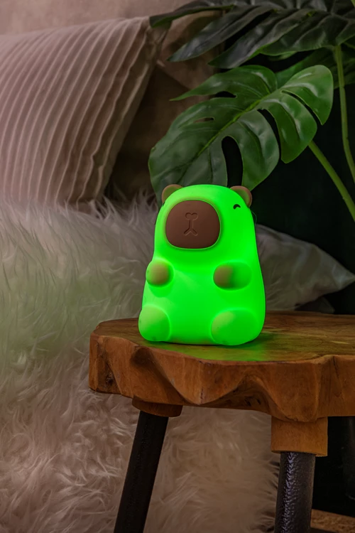 Lucide PINCHA CAPYBARA - Rechargeable Table lamp Children - Battery pack- LED 3 StepDim - 1x0,5W 2100K - Cream | Essential - atmosphere 3